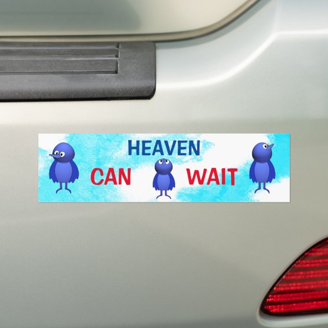 Der Himmel kann Sicherheit warten Autoaufkleber (Auf Auto)