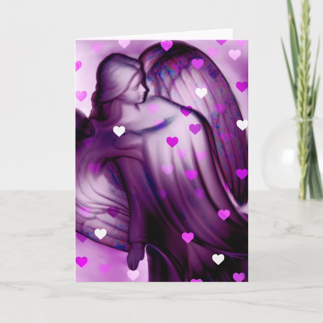 Der Himmel sendet euch heute das Herz Karte (Vorderseite)