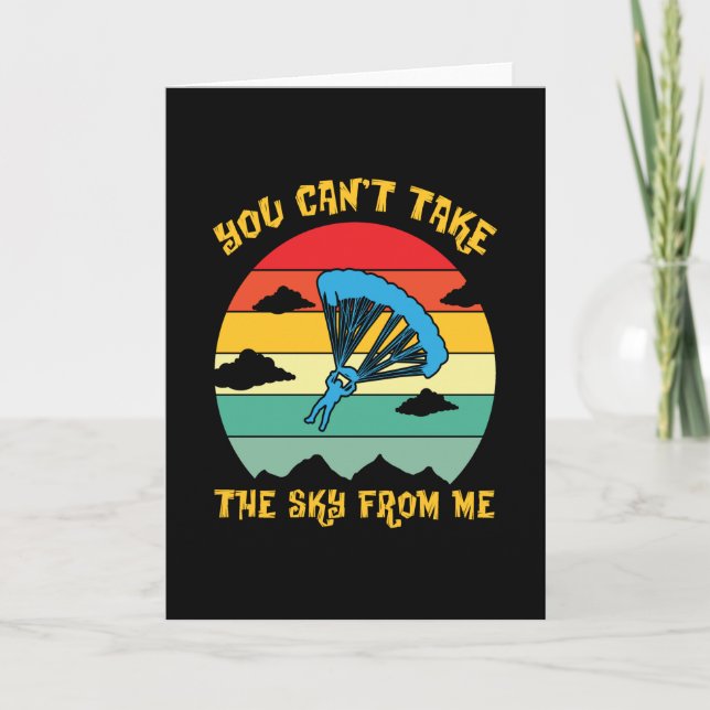 Der Himmel von mir Skydiver Skydiver Karte (Vorderseite)