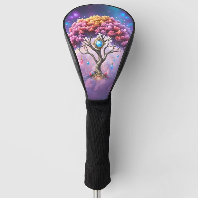 Der Himmelsbaum des Werdens. Golf Headcover (Vorderseite)