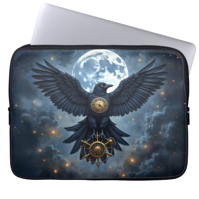 Der himmlische Rabe.  Laptopschutzhülle (Vorderseite)