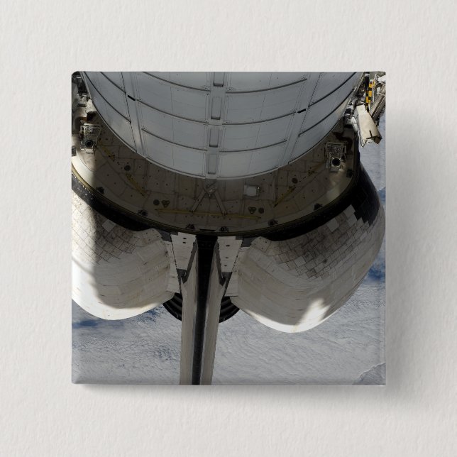 Der hintere Teil des Space Shuttle Endeavour 2 Button (Vorderseite)