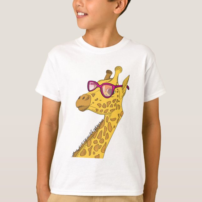 Der Hipster Giraffe T-Shirt (Vorderseite)