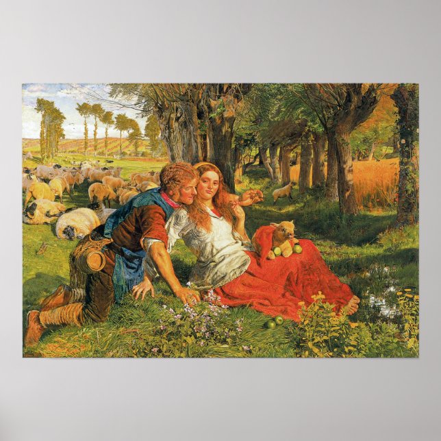 Der Hireling-Hirte, 1851-52 Poster (Vorne)