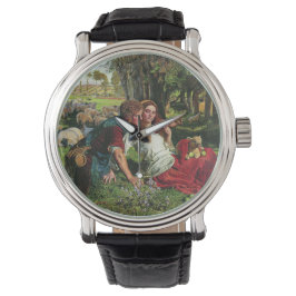 Der Hirte und seine Freundin (von Holman Hunt) Armbanduhr