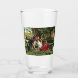 Der Hirte und seine Freundin (von Holman Hunt) Glas