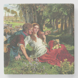 Der Hirte und seine Freundin (von Holman Hunt) Steinuntersetzer