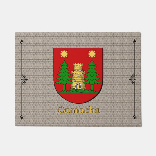 Der historische Schild von Camacho auf dem Kobelst Fußmatte (Vorderseite)