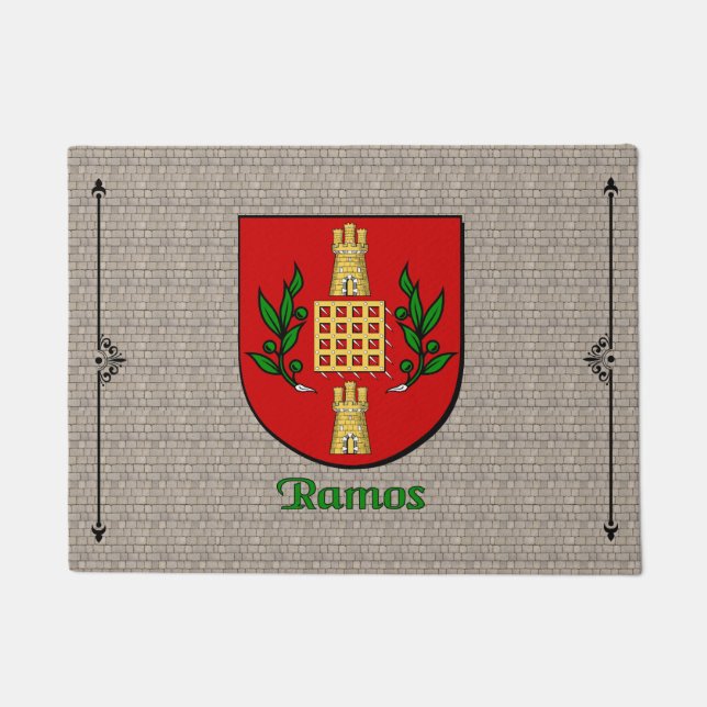 Der historische Schild von Ramos auf dem Kobelstei Fußmatte (Vorderseite)
