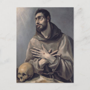 Der hl. Franziskus in Ekstase von El Greco Postkarte