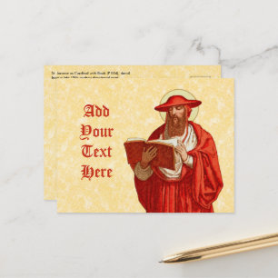 Der hl. Hieronymus als Kardinal (P 004) Postkarte