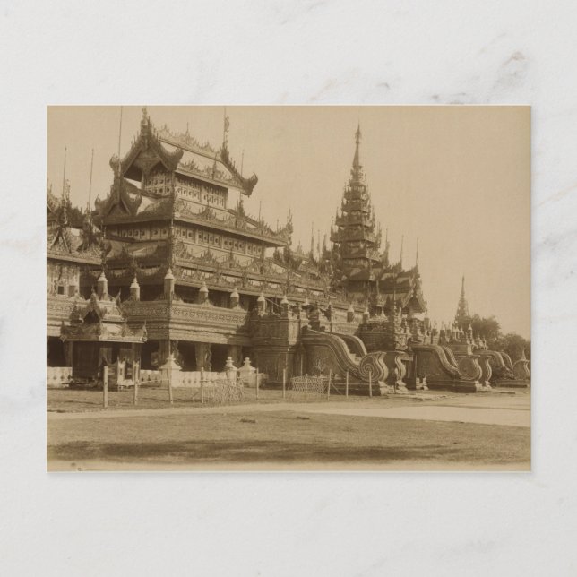 Der Hman Kyaung oder das GlasKloster Birma Postkarte (Vorderseite)