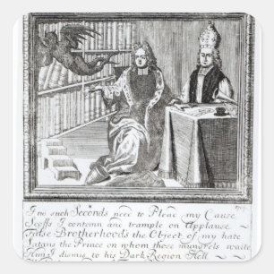 Der Hochkirchenmeister, der sein eigenes Putsch fü Quadratischer Aufkleber