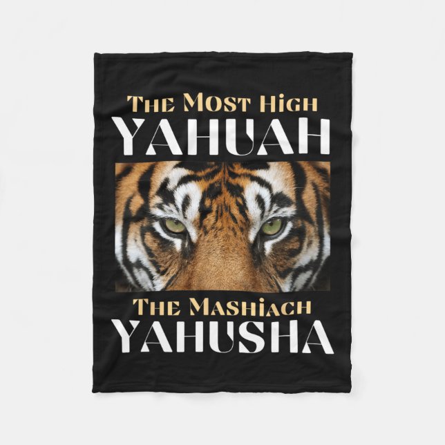 Der höchste Yahuah und der Mashiach Yahusha Fleecedecke (Vorderseite)