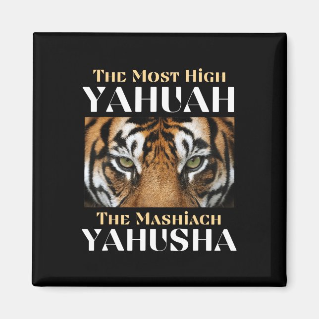Der höchste Yahuah und der Mashiach Yahusha Magnet (Vorne)
