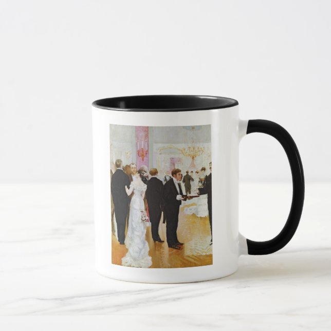 Der Hochzeits-Empfang, c.1900 Tasse (Rechts)
