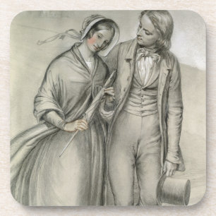 Der Hochzeits-Morgen - die Abfahrt, c.1846 Untersetzer