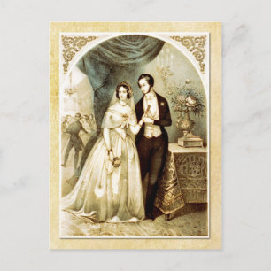 Der Hochzeitsabend - Empfang Postkarte