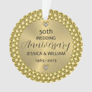 Der Hochzeitstag Diamanten & Silber Ornament