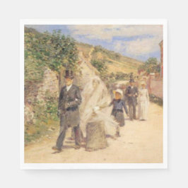 Der Hochzeitstag-März (Heiratszene) Serviette