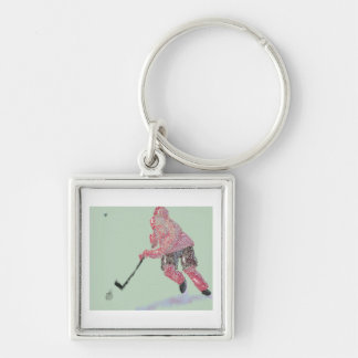Der Hockey-Spieler Schlüsselanhänger