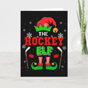 Der Hockey-Weihnachts-Elfen-Hut Schuhe passend zum Karte