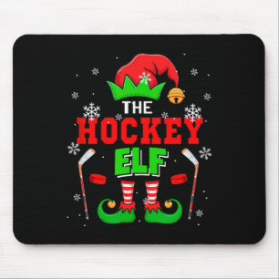 Der Hockey-Weihnachts-Elfenhut passende Schuhe für Mousepad