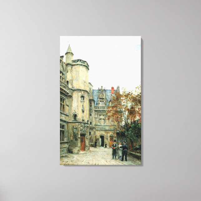 Der Hof des Museums von Cluny, c.1878-80 Leinwanddruck (Vorderseite)