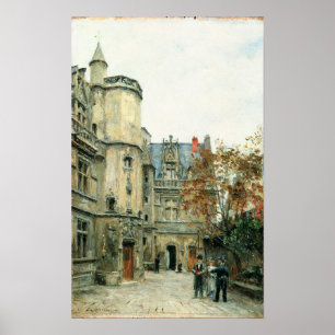 Der Hof des Museums von Cluny, c.1878-80 Poster