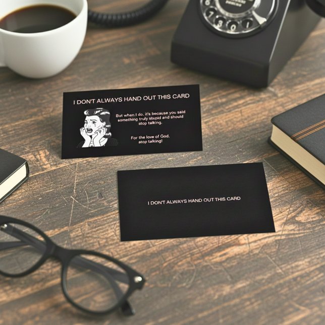 Der höfliche Weg, zu sagen: "Denk nach, bevor du s Telefonnummerkarte (Personalized Boundaries! Calling Card)