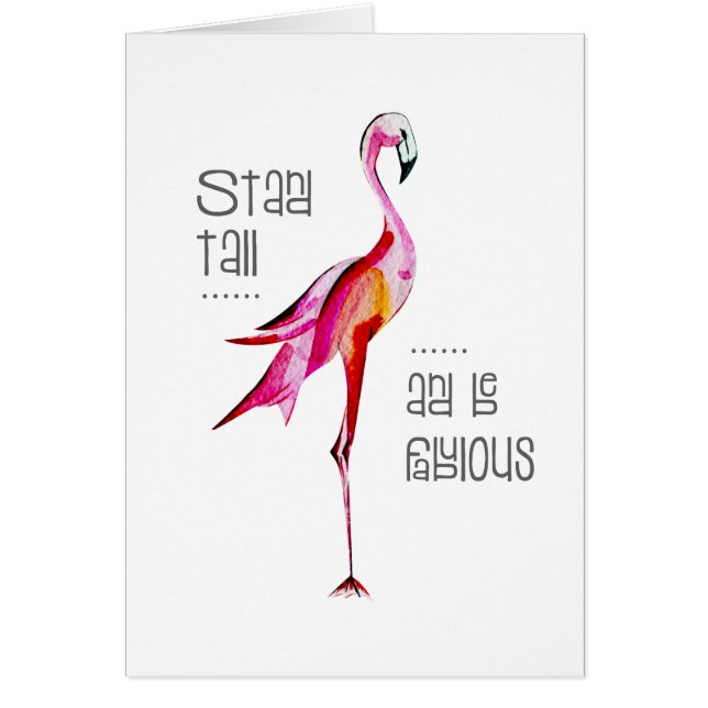 Der hohe Flamingo-Stand ist fabelhaftes lustiges (Vorne)