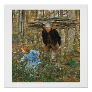 Der Holzsammler - Jules Bastien-Lepage, 1881   Poster