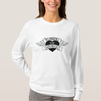 Der Hoodie der Frau, der für George läuft T-Shirt