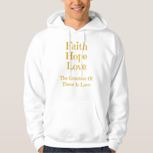 Der Hoodie der Glauben-Hoffnungs-und Liebe-Männer