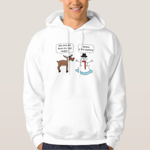 der Hoodie der globalen Erwärmung Snowman-Männer