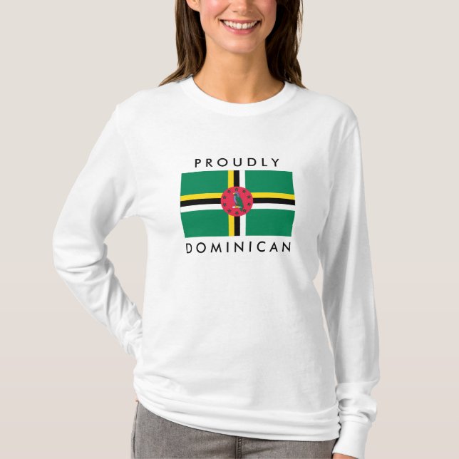 Der Hoodie der stolz dominikanischen Frauen T-Shirt (Vorderseite)