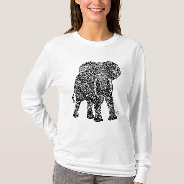 Der Hoodie Elephantastic Frauen T-Shirt (Vorderseite)