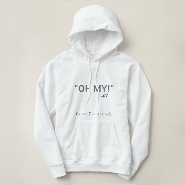 Der Hoodie-lila Text der Frauen Hoodie (Design vorne)