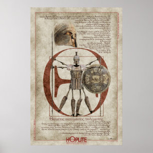 Der Hoplite-Tireless-Krieger O Poster