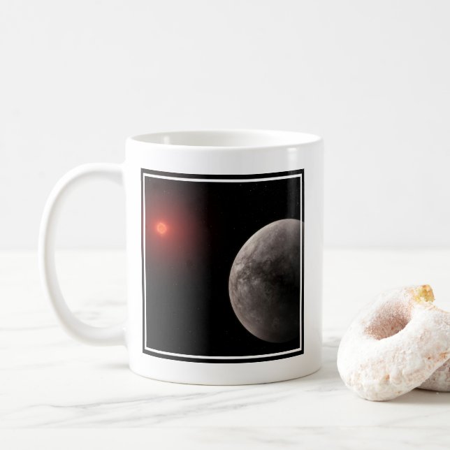 Der Hot Rocky Exoplanet Trappist-1 B. Kaffeetasse (Mit Donut)