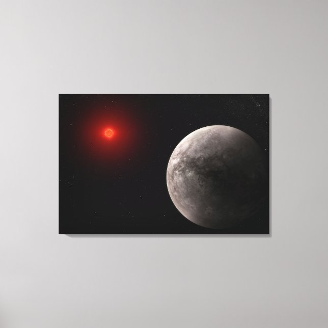Der Hot Rocky Exoplanet Trappist-1 B. Leinwanddruck (Vorderseite)
