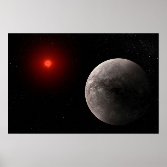Der Hot Rocky Exoplanet Trappist-1 B. Poster (Vorne)