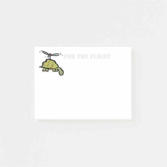 der Hubschrauberschildkröte Post-it Klebezettel (Vorderseite)