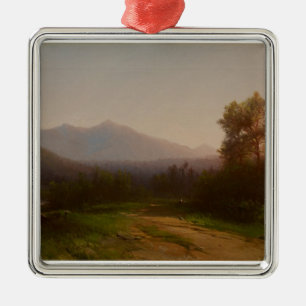 Der Hudson-Landschaft, c.1860-5 (Öl auf Leinwand) Silbernes Ornament
