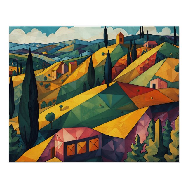 Der Hügel leuchtet hell Poster (Vorderseite)