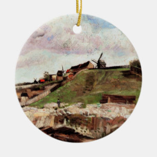 Der Hügel von Montmartre mit Steinbruch von Vincen Keramikornament