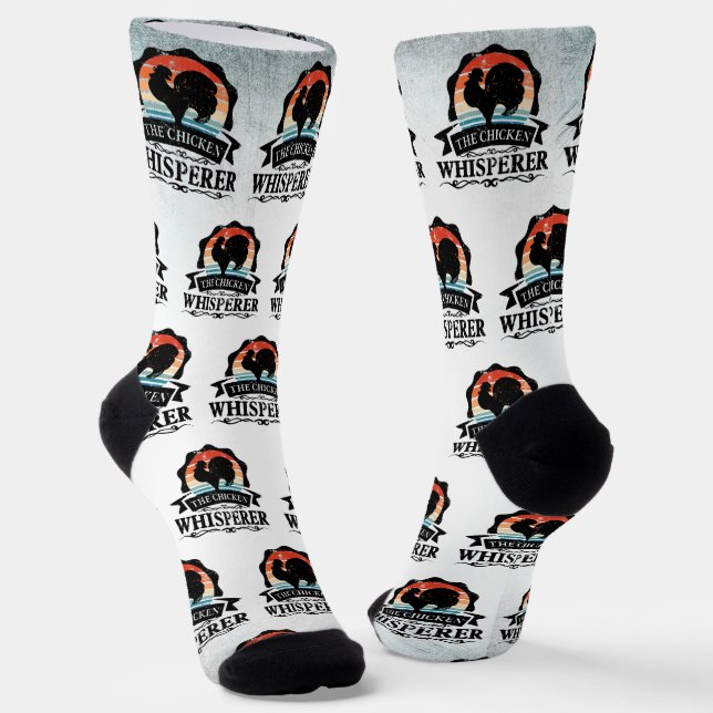 Der Hühnerflüsterer Lustig Socken (Gewinkelt)
