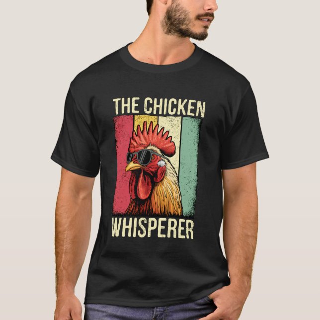 Der Hühnerflüsterer Lustiger Hahn T-Shirt (Vorderseite)