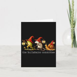 Der Hullabaloo Com Frosch Opossum Schnecke Zaubere Karte