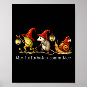 Der Hullabaloo Com Frosch Opossum Schnecke Zaubere Poster